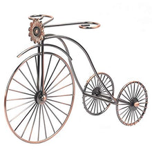 No brand per mensola SyWrought Ruota di Ferro Triciclo Wine Rack Decoration