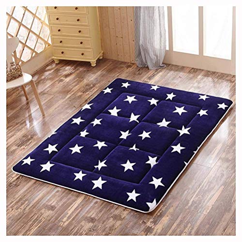 Materasso Tatami Flanella Giapponese Pieghevole Materasso Per Pisolino Studente Singolo Doppio Materasso Futon Pavimento Per Dormire Lettini Divano,A-120 x 200cm