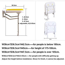MKJYDM Sgabello for la Doccia Sgabello for Il Bagno Sgabello Pieghevole Sedia Pieghevole for Il Bagno Sgabello da Bagno