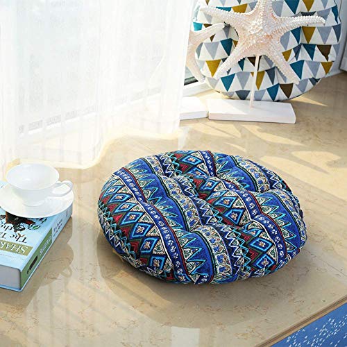 Confortevoli Cuscini per sedie sul Pavimento, Spessi Rotondi, Morbidi, Confortevoli, Trapuntati in Cotone, Cuscini della Sedia della Boemia per l'home Office Patio Garden-e 58x58x12cm