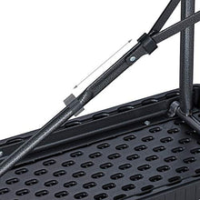 Relaxdays Panchina Pieghevole, Set da 2 Panche da Birreria, Terrazza & Giardino, Plastica, HxLxP: 42 x 100 x 25 cm, Nero