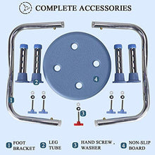 WCY Sgabello da Doccia, sedili per Il trasferimento del Bagno per Bambini con Foro di drenaggio, Sedile Rotondo Regolabile per Adulti - Sedile Addensato, Blu yqaae (Color : Blue)