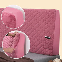 CXLT Fodera per Testata Letto in Velluto di Cristallo di Lusso Copertura per Testiera Trapuntata Singola/Doppia in Legno/Pelle/Tessuto Schienale per Letto Fodera per Protezione Decorazione,A-200cm