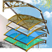 HHYK Protezione del Tetto del Riparo del Patio della Porta Anteriore del Policarbonato Esterno del Policarbonato del Policarbonato (Size : 100CM X 60CM)
