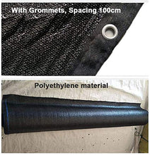 Tende da sole Ombra panno nero resistente ai raggi UV traspirante calore Shading netto della vela con occhielli Ideale for Pergola Patio Piscina Porticato 90% -95% Sunblock (Dimensioni: 3M × 10m) Dime