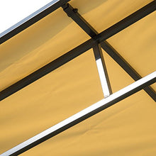 Aosom Outsunny Gazebo Riparo per Barbecue BBQ Tendone da Giardino in Poliestere 215 x 150 x 180/220 cm