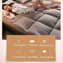 Futon - Materassino pieghevole in tinta unita Tatami, letto singolo, matrimoniale, tiene caldo in inverno, morbido tappetino dormitorio, per studenti, singolo, matrimoniale, grigio, 200 x 220 cm