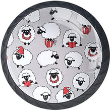 Libro regalo con collana di pecora bianca e cappello Pomelli per Porta Set di 4 Pomelli per Mobili Manopole per Cassetti Cucina Armadio Vetro