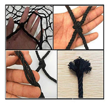 WaiMin Scale for bambini Balcone Resistente alla frantumazione Rete di sicurezza Rete di protezione Rete nera Anti-gatto Decorazione da parete Rete Protezione netta for bambini 100x100mm Maglia 4mm Co