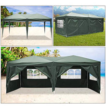 YUEBO Gazebo 6x3 Impermeabile Gazebo Pieghevole Professionale Gazebo Impermeabile con pareti Tenda Gazebo Campeggio Tendone per Feste, Verde