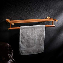 SWNN Bathroom Shelves Portasciugamani in Legno Antico Bagno Cinese Retro Portasciugamani Bagno Porta Asciugamani in Acciaio Inox Impermeabile