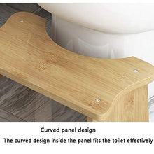 H-M-SJZ Sgabello da Toilette Antiscivolo Sgabello da Bagno in Legno massello Sgabello per la casa Sgabello da Bagno Sgabello per Toilette Sgabello Sgabello può alleviare costipazione 39.5x21.5x17cm