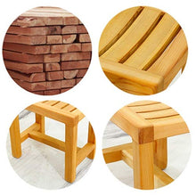 Sgabelli da Bagno, Panca per Doccia, bambù Bagno Termale Poggiapiedi Sedile da Bagno Impermeabile A Prova di umidità 150kg per Uso Interno, Ingresso, Giardino Esterno LSXIAO (Size : 42x28x33cm)