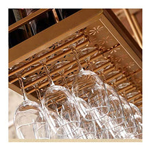 MFLASMF Wine Rack, Hanging Wine Rack, Ornaments, Creative Wine Glass Rack, Upside Down European stemware Rack, Hanging Cup Rack (Color : Gold, Size : 60 * 35cm)
