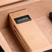 Accessori del sigaro La corrosione Vetro Trasparente Window Cigar Box - igrometro e umidificatore Transparent Glass Window Cigar Box Valigia Cigar Box Buon portatile approvvigionamento di umidità