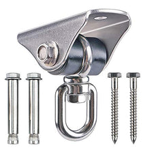 Besthouse Gancio per Soffitto, SUS304 Acciaio Inossidabile, Muto, Gancio per soffitto Suspension ,4 viti per Calcestruzzo e Legno, Yoga, Amaca, sacco da boxe, Capacità di Carico fino a 400Kg
