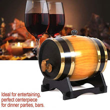HWhome Botti da Vino Orizzontali in Rovere Botte di Vino, 5L Built-in Lamina di Alluminio Fodera di Whisky Barrel Wine Cooler Secchio Ristorante Bar Decorazione Festa di Nozze Botte di Vino