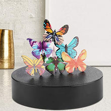 Raguso Scultura educativa personalità Magnetica Artigianato in Metallo Modello da scrivania Farfalla da Tavolo Magnetica per Giocattolo da Tavolo Home Office(Color Butterfly)