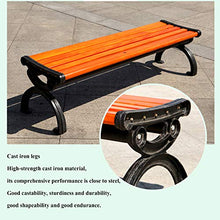 Panchina da giardino panchina da giardino Telaio in fusione di alluminio e legno massello anticorrosivo Sedia da veranda resistente alle intemperie,Con braccioli e schienale,Carico massimo 1100 libb
