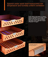 Humidor Di Sigaro Elettronico, Temperatura Costante Da 70L Temperatura E Umidità Del Display Refrigerato Domestico, Porta in Vetro Temperato, Indipendente, Può Contenere 400 Sigari, 75W,D'oro