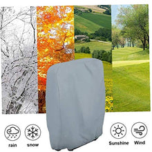 Coperture della sedia sedile ribaltabile copertura Giardino Outdoor antipolvere impermeabile resistente per i rifornimenti Prato mobilia del Patio Grey Mobili da giardino