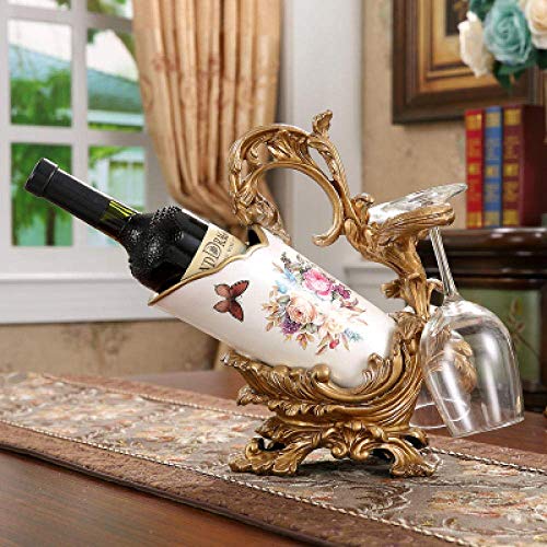 LHQ-HQ Decorazioni Arte Artigianato Wine Rack Regalo casa Vivente Vino Camera gabinetto tavola da Pranzo Decorazione da Tavolo 1