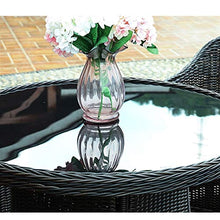 Tavolo in vimini in rattan mobili in patio e set sedia, Divano angolare da giardino Set Arredamento per esterni Mobili da giardino Mobili da giardino Set Patio Conservatorio Indoor Tavolino da caffè P