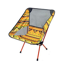Oeternity Sedia Pieghevole Portatile da Esterno Ultra-Leggero, Portatile, Traspirante E Confortevole, Molto Adatto per attività All'aperto, Campeggio, Escursionismo, Picnic, Pesca,Arancia