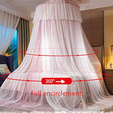 SXFYHXY Rotondo Principessa Baldacchino per Letto Tenda del Baldacchino del Letto - Tenda del Letto della Cupola della Maglia Trasparente a Doppio Strato