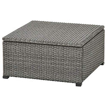 Tok Mark Traders SOLLERÖN Sgabello da esterno, grigio scuro, 62 x 62 cm resistente e facile da curare. Sezioni di divano da esterno, mobili da giardino Prodotti per esterni. Ambiente.