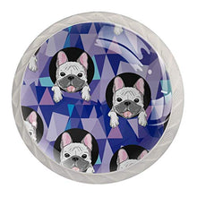 Bulldog cane animale 4 PCS Pomelli per Porta, Pomolo per Mobile, Pomelli per Mobili con Viti, Maniglia per Armadietto, Pomelli per Porta, Pomelli per Cassetti per Porta, Armadio, Cassetto e Credenza