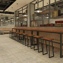 XHCP Mobili Soggiorno Sgabelli Sgabello da Bar Industriale Sedia con poggiapiedi Sedie da Pranzo Sgabelli da Cucina | Pub | Sgabelli da caffè Seduta in Legno Max. Caricare 200 kg di gam