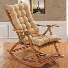 NMBC Cuscino per Sedia a Sdraio Cuscino per Patio Cuscini per Sedia Cuscini per sedie a Dondolo con Schienale Alto Interno per Esterni Cuscino per Chaise Longue Addensare-120x48cm Beige