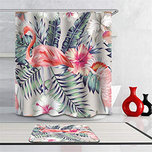 LIYAN Combinazione Bagno. Immagini Chiare E Colori Vivaci Rendono Il Tuo Bagno Pieno di Vita. Accessori da Bagno. Fenicottero. Pappagallo. Foglie Verdi.