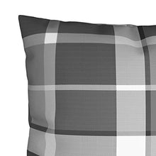 Buyounger Cuscini Decorativi 4 pz Grigi a Quadri 40x40 cm in Tessuto