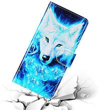Pelle Portafoglio Cover Compatible with MOTO G7 Custodia Flip Libretto Animale Case Lupo,URFEDA PU Cuoio Chiusura Magnetica Case Cover Stile Vani di Carte Coper tura Custodia per MOTO G7 Plus