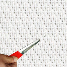 Kit di fissaggio per mobili in rattan , materiale di riparazione in vimini, materiale in tessuto plastico piatto bianco per l'installazione di mobili in rattan e cestino per sedie da giardino