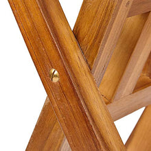 Tavolo da Giardino Rotondo in Legno Massello - Arredamento da Esterno in Legno Massello di Teak di Alta Qualità e Resistente Agli Agenti Atmosferici - Perfetto per Giardino, Patio, Bistrot, Bevande