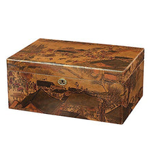 Panjianlin Cigar Box Qingming Shanghe High Gloss Vernice con elettronico Tester di umidità di Cigar Humidor Cedro Cigar Box Portable di Viaggio Cigar Box di stoccaggio