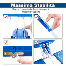 homcom Outsunny Tavolino da Campeggio con 4 sedie Richiudibile a Valigetta in Alluminio