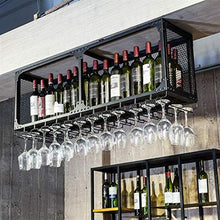 Leifeng Tower Classico Wine Rack Materiale Ferro Battuto attaccatura del Supporto Ambiente Coppa Hanging Porta Bicchiere Calice Wine Rack Rack (Color : Black)