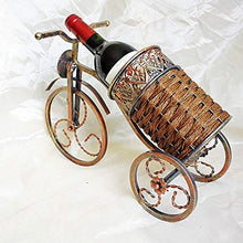 LHQ-HQ Iron & Wine cremagliera moda rattan fatti a mano retrò europeo casa cremagliera del vino in ferro battuto, singola bottiglia di vino controsoffitto piccola cremagliera del supporto della bottig