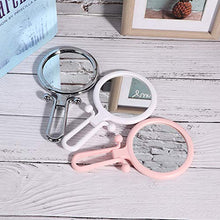 VIFER Specchio per Il Trucco Specchio per Il Trucco Fronte/Retro, Specchio per Trucco Portatile Pieghevole Ingrandimento 10 Volte, Famiglia, Specchio per Trucco Portatile(Argento)