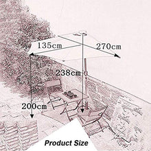 zvcv Ombrellone da Esterno per Esterno Proteggi Patio Esterno Ombrello Semicircolare da 9 ', Ombrellone da Parete con Manovella A 5 Stecche, Riparo per Il Sole (Colore: Kaki) (Colore: Verde Scuro)
