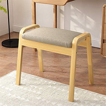 EXCLVEA Sedile per Trucco per Camera da Letto Vanity Sgabello, Trucco Dressing Gambe Sgabello in Legno, Panca Imbottita, Assemblea Facile (Colore, Dimensione : 44x32x37cm)