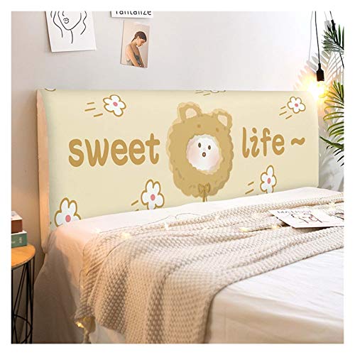 JHWSX Copertura Testiera Letto, Copritestiera Letto Copertura Matrimoniale Imbottito Fodera Elastica Protezione, Coprire Antipolvere in Cotone Cover Addensare AntiGraffio Cuscino