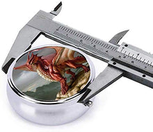 Red Fantasy Dragon, portapillole organizzatore per medicina e vitamina con 3 scomparti, custodia portatile per pillole da viaggio