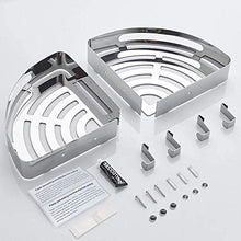 CFJDX Mensole angolari per Bagno, Porta Doccia e Organizer per Doccia Gemma per Doccia, Cestino per Doccia per Bagno, portaoggetti Doccia angolare in Acciaio Inox 304, portaoggetti Doccia con ganc
