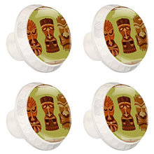 Tribù hawaiana 4 PCS Pomelli per Porta, Pomolo per Mobile, Pomelli per Mobili con Viti, Maniglia per Armadietto, Pomelli per Porta, Pomelli per Cassetti per Porta, Armadio, Cassetto e Credenza
