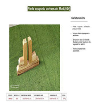 CABEX CO. s.r.l. – Piede Supporto Universale Struttura 90x90 Dimensioni CM. Base 60xH30 in Legno di Pino impregnato in Autoclave, per Grigliati, Frangivento e Pali. Modello [024]